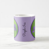 Lila Iris-Malerei - Original Blume Kunst Kaffeetasse (Mittel)