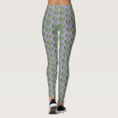 Lila Iris-Malerei - Original Blume Kunst Leggings (Rückseite)