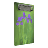 Lila Iris-Malerei - Original Blume Kunst Mini Klemmbrett (Schrägansicht)