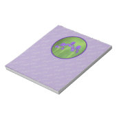 Lila Iris-Malerei - Original Blume Kunst Notizblock (Rotiert)