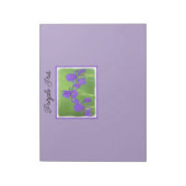Lila Iris-Malerei - Original Blume Kunst Notizblock (Rotiert)