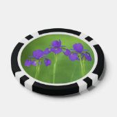 Lila Iris-Malerei - Original Blume Kunst Pokerchips (Einzeln)