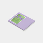 Lila Iris-Malerei - Original Blume Kunst Post-it Klebezettel (angewinkelt)