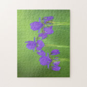 Lila Iris-Malerei - Original Blume Kunst Puzzle (Vertikal)