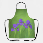 Lila Iris-Malerei - Original Blume Kunst Schürze (Vorderseite)