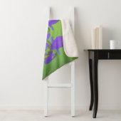 Lila Iris-Malerei - Original Blume Kunst Sherpadecke (Beispiel)