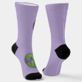 Lila Iris-Malerei - Original Blume Kunst Socken (Gewinkelt)