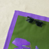 Lila Iris-Malerei - Original Blume Kunst Strandtuch (Beispiel)