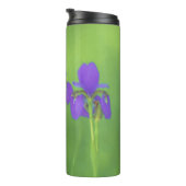 Lila Iris-Malerei - Original Blume Kunst Thermosbecher (Nach rechts gedreht)