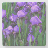 "LILA IRIS" /MARBLE,KORK-BACKED-UNTERSETZER STEINUNTERSETZER (Vorderseite)