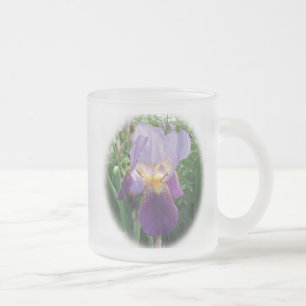 Lila Iris-mattierte Tasse