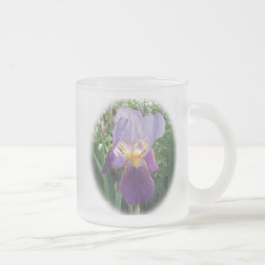 Lila Iris-mattierte Tasse (Rechts)