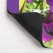 Lila Iris-Maus-Pad Mousepad (Ecke)