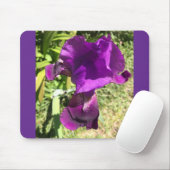 Lila Iris-Maus-Pad Mousepad (Mit Mouse)
