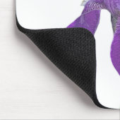 Lila Iris Mouse Pad Mousepad (Ecke)