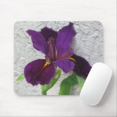 Lila Iris Mousepad (Mit Mouse)