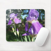 Lila Iris Mousepad (Mit Mouse)