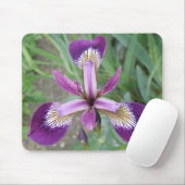 Lila Iris Mousepad (Mit Mouse)