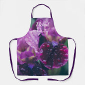 Lila Iris nach Regen Schürze (Vorderseite)