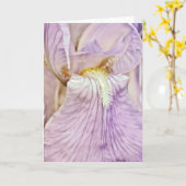 Lila Iris Nah Up Scripture Card Psalm 16:6 Karte (Gelbe Blume)