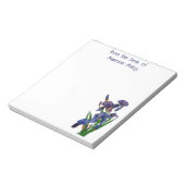 Lila Iris-Note Pad Notizblock (Rotiert)