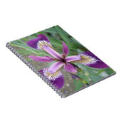 Lila Iris-Notebook Notizblock (Rechte Seite)
