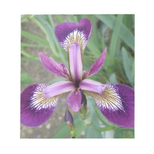 Lila Iris Notepad Notizblock
