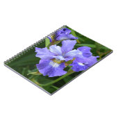 Lila Iris Notizblock (Linke Seite)