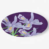 Lila Iris Paper Party Teller (Schrägansicht)