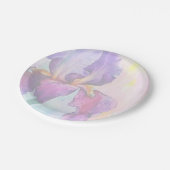 Lila Iris Pappteller (Schrägansicht)