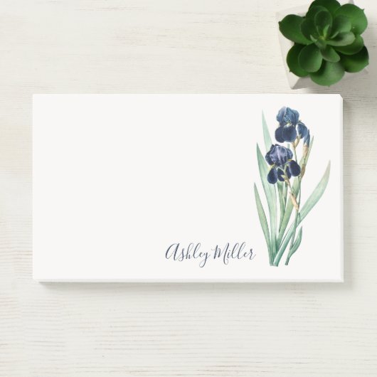 Lila Iris-Personalisierte Post-it-Notizen Post-it Klebezettel (Büro)