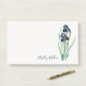 Lila Iris-Personalisierte Post-it-Notizen Post-it Klebezettel (Auf Schreibtisch)