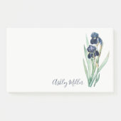 Lila Iris-Personalisierte Post-it-Notizen Post-it Klebezettel (Vorderseite)