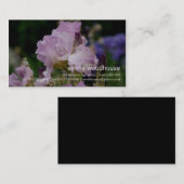 Lila Iris • Persönliche Visitenkarte (Vorne/Hinten)