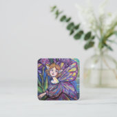 Lila Iris Pixie Girl Begleitkarte (Stehend Vorderseite)