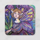 Lila Iris Pixie Girl Begleitkarte (Vorderseite)