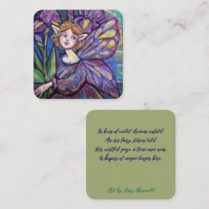 Lila Iris Pixie Girl Begleitkarte