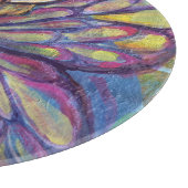 Lila Iris Pixie Girl Schneidebrett (Ecke)