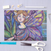 Lila Iris Pixie Girl Seidenpapier (Handwerk)