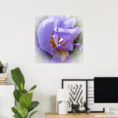 lila Iris Poster (Heimbüro)