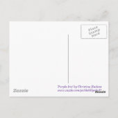 'Lila Iris' Postkarte (Rückseite)