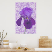Lila Iris Print Poster (Küche)