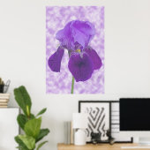 Lila Iris Print Poster (Heimbüro)