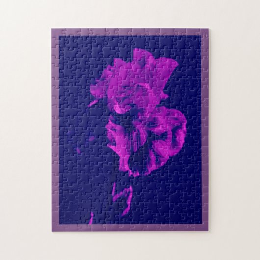 Lila Iris Puzzle (Vertikal)