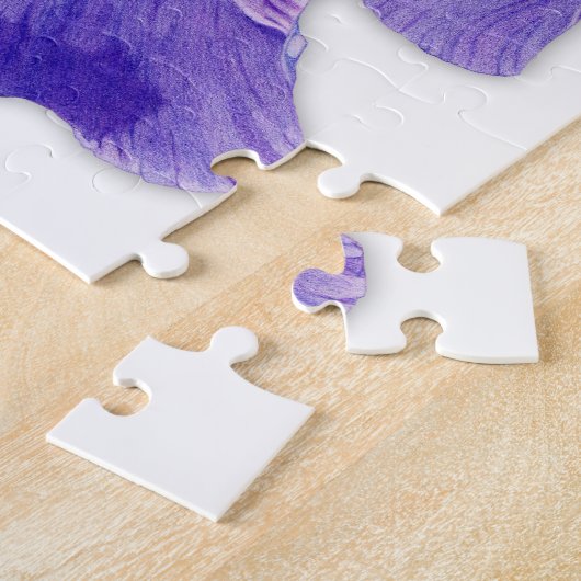 Lila Iris-Puzzle Puzzle (Seite)