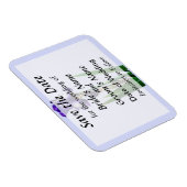 Lila Iris Save the Date Magnet (Rechte Seite)