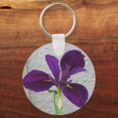 Lila Iris Schlüsselanhänger (Vorderseite)