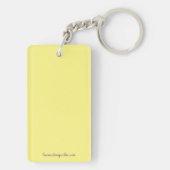 Lila Iris-Schlüsselkette Schlüsselanhänger (Rückseite)