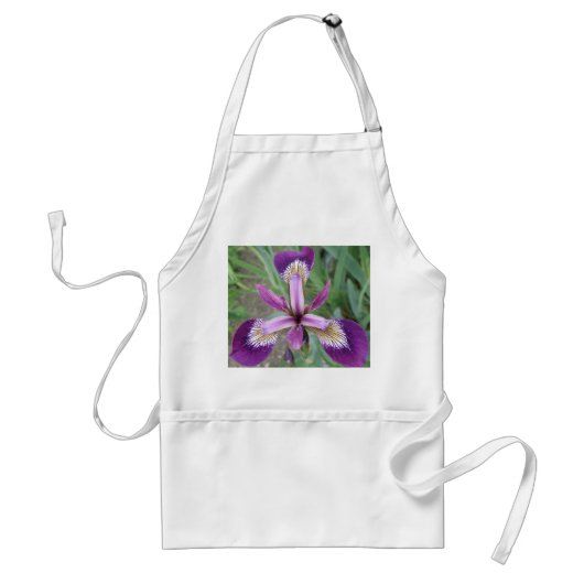 Lila Iris-Schürze Schürze (Vorne)