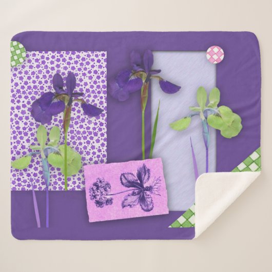 Lila Iris Sherpadecke (Vorderseite (Horizontal))